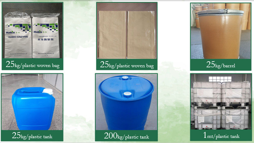 Habio Cellulase Powder / Liquid/ Watersoluble Powder High Efficiency For Food Fermentation